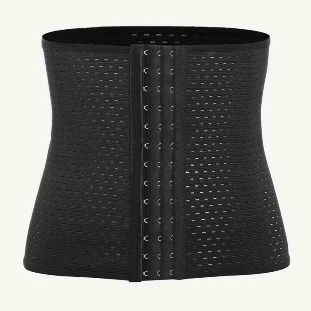 Steel boned waist trainer